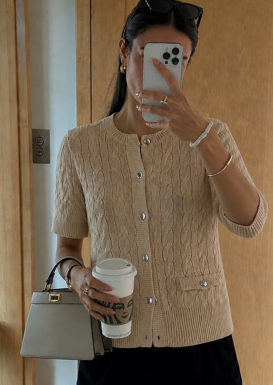 Minus MSFilucca Knit Cardigan Sand