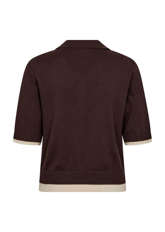 Co’Couture 42019 Luecc Crop Cardigan Dark Brown