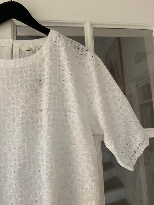 Basic Apparel Adie Crop Tee Bright white