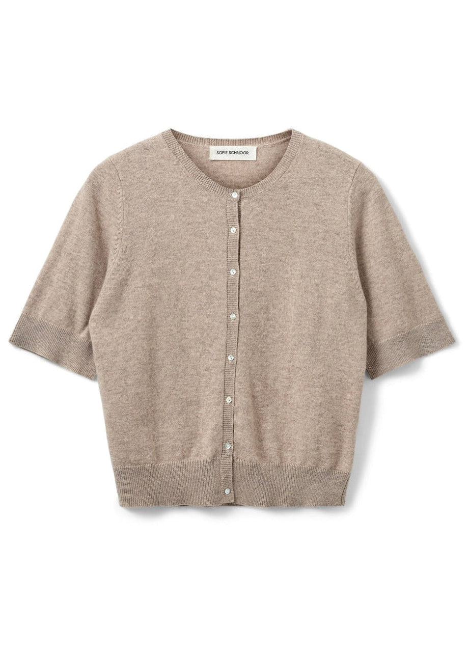 Sofie Schnoor Sunasw Cardigan SNOS420 Light Brown Melange