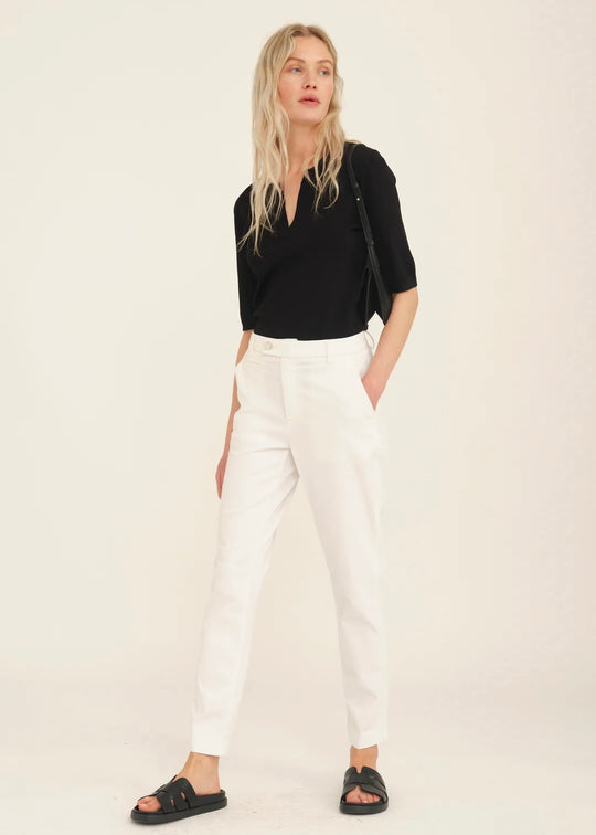 Pieszak PD-Anika Support Cropped Chino White