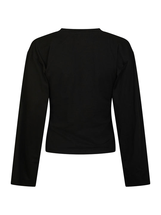 Neo Noir Paska Boxy Long Tee Black