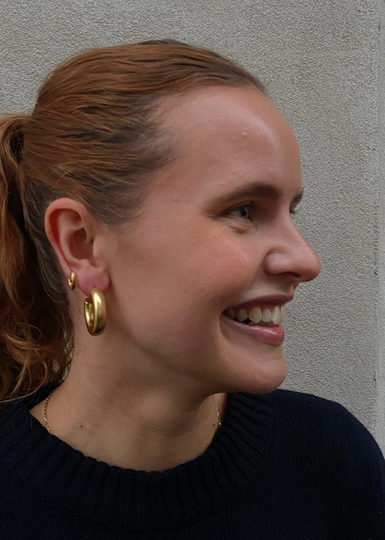 Plissé Copenhagen Argyle hoop Mat Gold