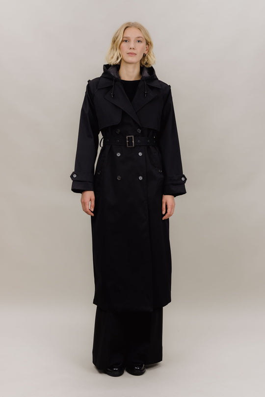 Urban Pioneers Fadoura Trench Coat Black