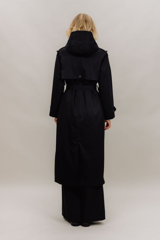 Urban Pioneers Fadoura Trench Coat Black