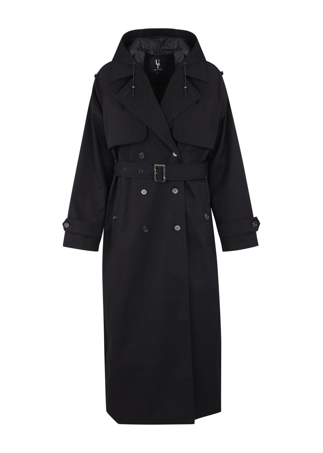 Urban Pioneers Fadoua Trench Coat Black