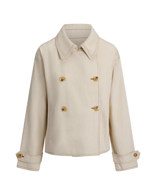 Urban Pioneers Sajma Trench Coat Cream
