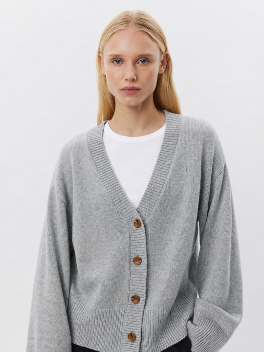 Sofie Schnoor LevaSW Cardigan Grey Melange