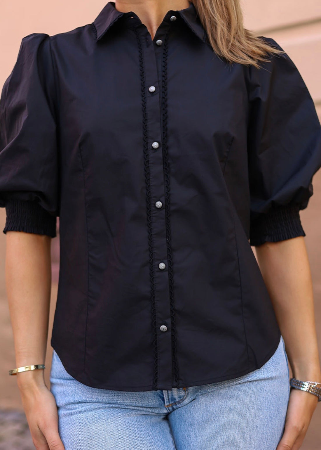 Karen By Simonsen ChillyKB blouse Meteorite (sort)