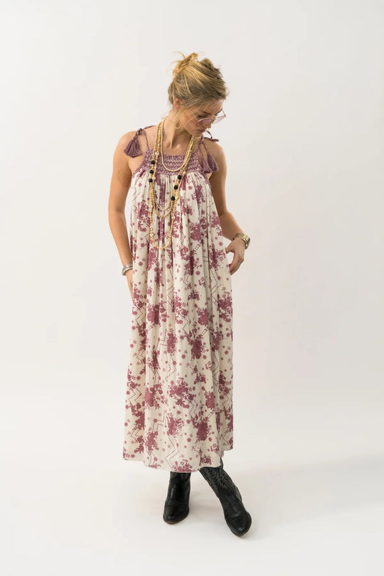 Lollys Laundry AngoLL Maxi Dress SL 74 flower print