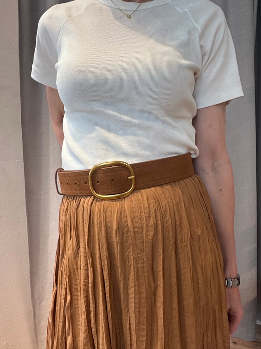 Plissé Copenhagen Celma Belt light brown