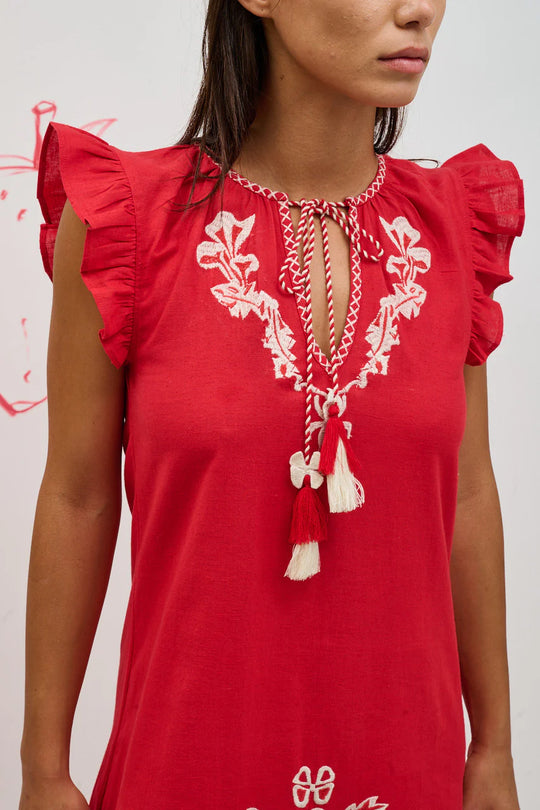 Helmstedt Ditte Dress Red Strawberry