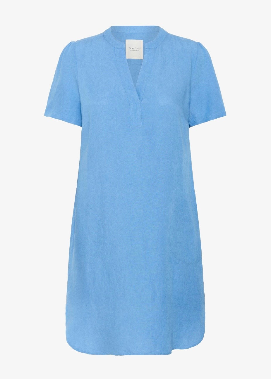 Part Two Aminase dress silver lake blue