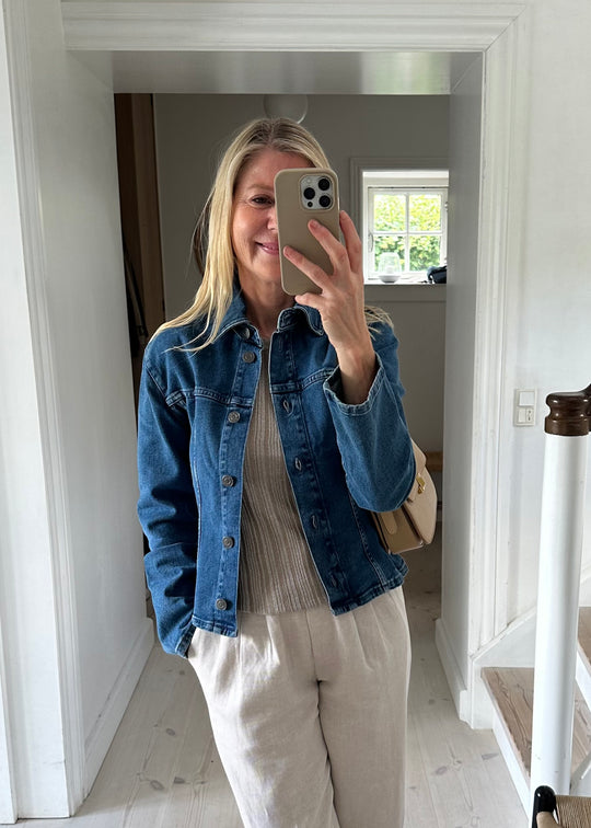 Modström IsoldeMD solid jacket Distressed Blue