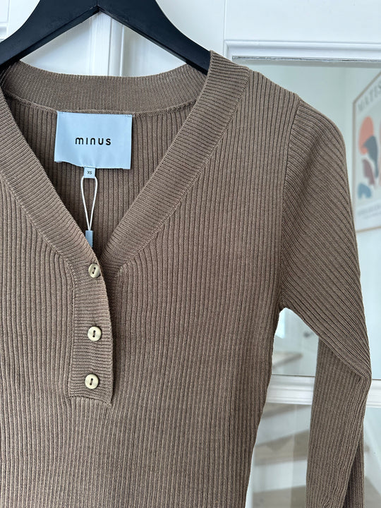 Minus Caysa tricot ls pullor minéral gris