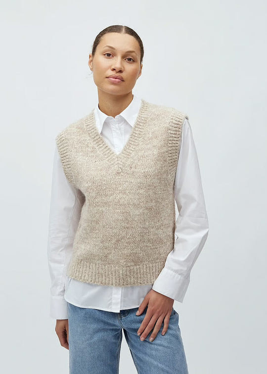 MbyM Allia-M vest Oaty Melange