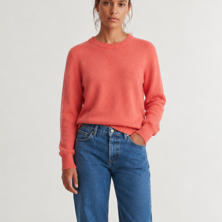Basic Apparel Cady O-Neck Sweaters Conch Shell