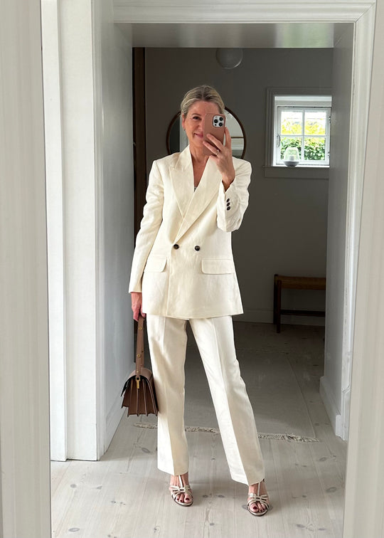 Blöt i lyx Ragna Blazer Pearlled elfenben