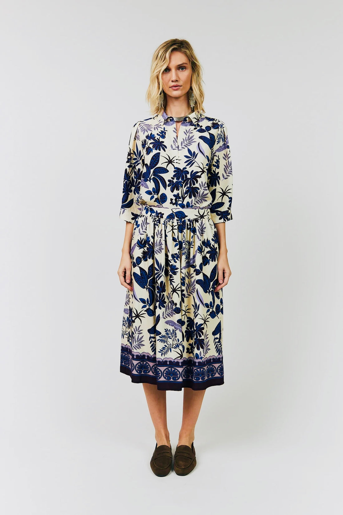 Lollys Laundry EllaLL Midi Skirt 74 Flower Print