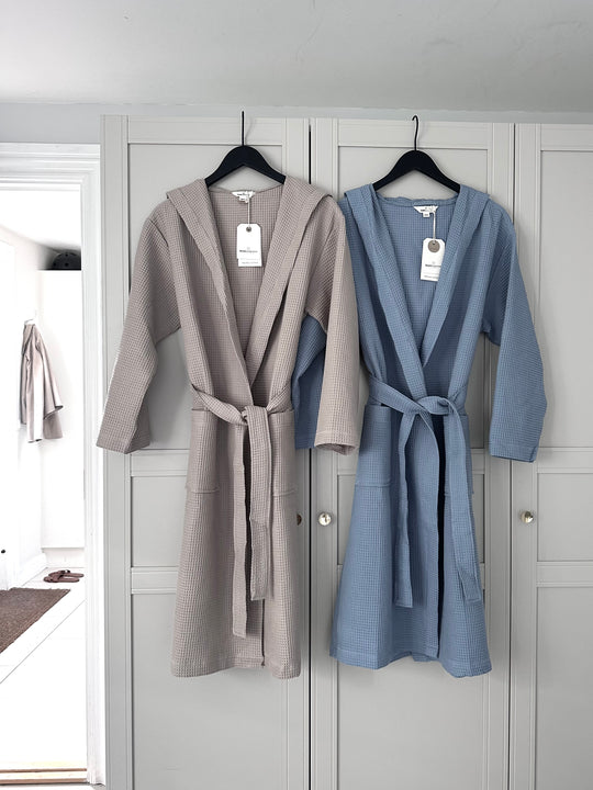 Basic Apparel Nora Long Robe GOTS feather gray