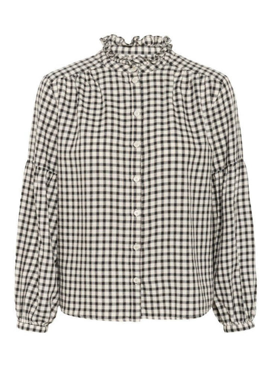 Part Two SamillaPW Dark Navy Mini Check