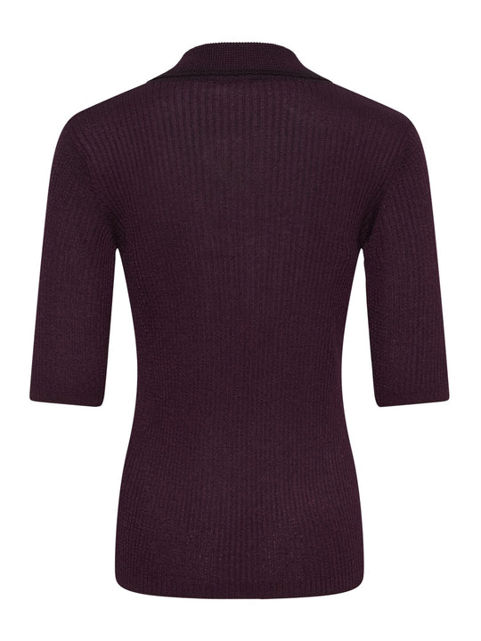 Soaked SLLaisa Polo Pullover Winetasting bordeaux