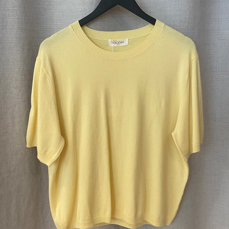 Tooday TDCenna SS Knit Pullover Yellow