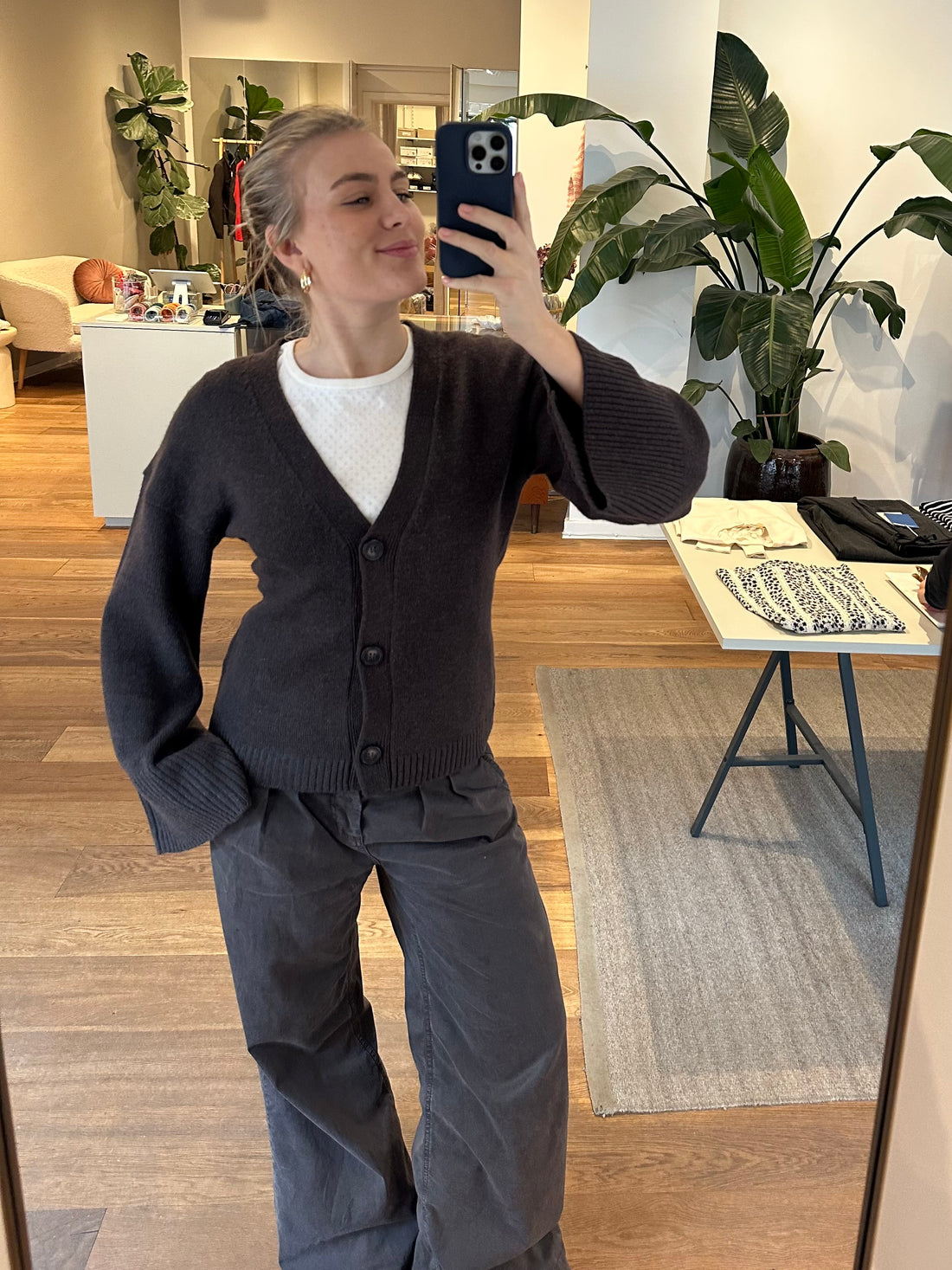 My Essential Wardrobe HuxiMW Wool Cardigan brown