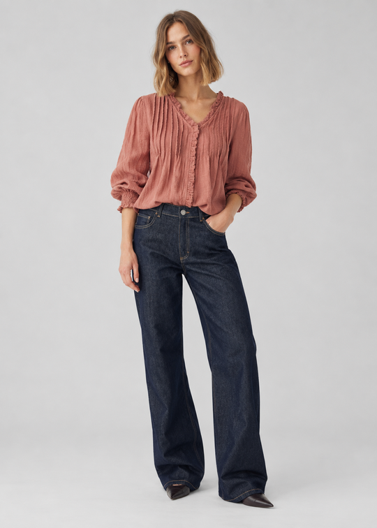 Noella N-Marin Blouse Red Clay