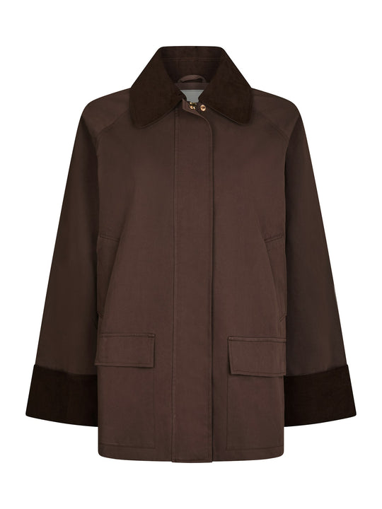 Pre-order uge 30. Neo Noir Anastacia Cord Jacket Brown