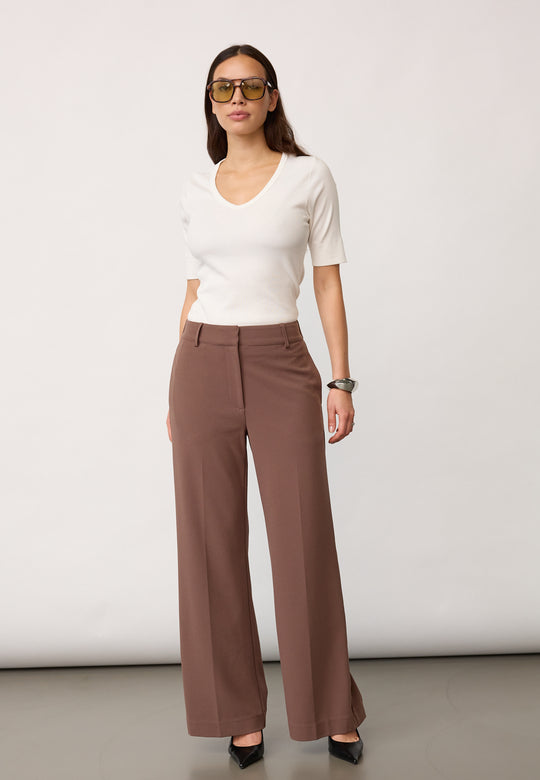 Co’Couture 41228 Falconcc Wide Pant Walnut