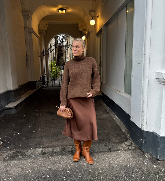 Gestuz AlphaGZ rollneck Buff Mélange