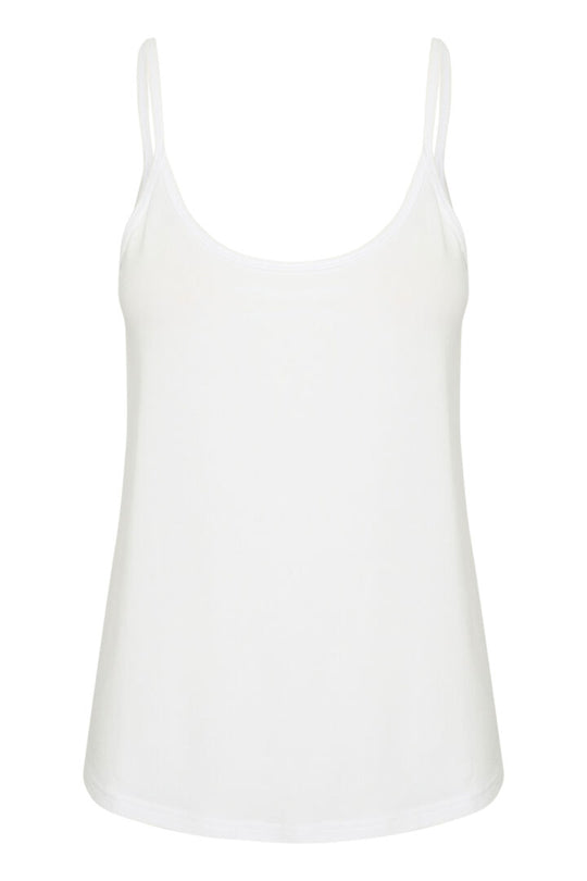 My Essential Wardrobe The Modal Top Bright white