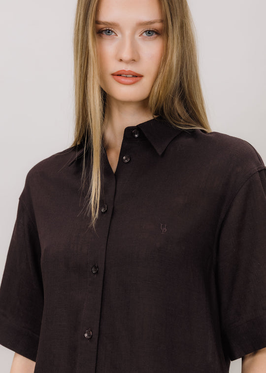 Urban Pioneers Nemi Short Sleeve Shirt Espresso