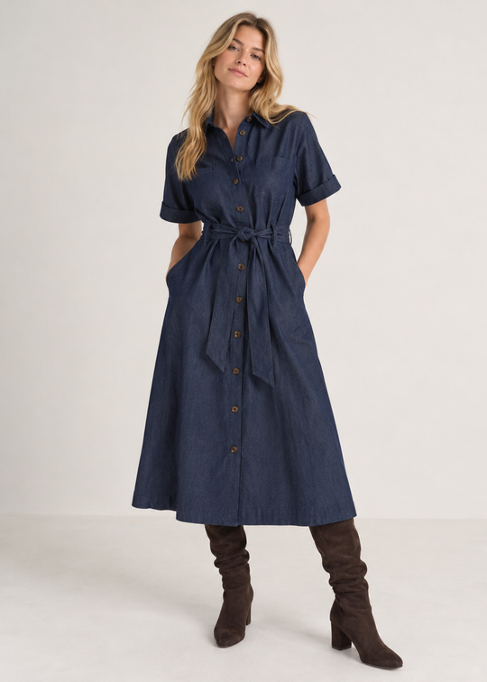 La Rouge Charlotte New Dress Dark Denim
