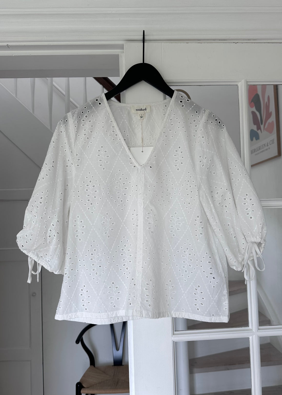 Soaked SLJoella Blouse SS Broken White