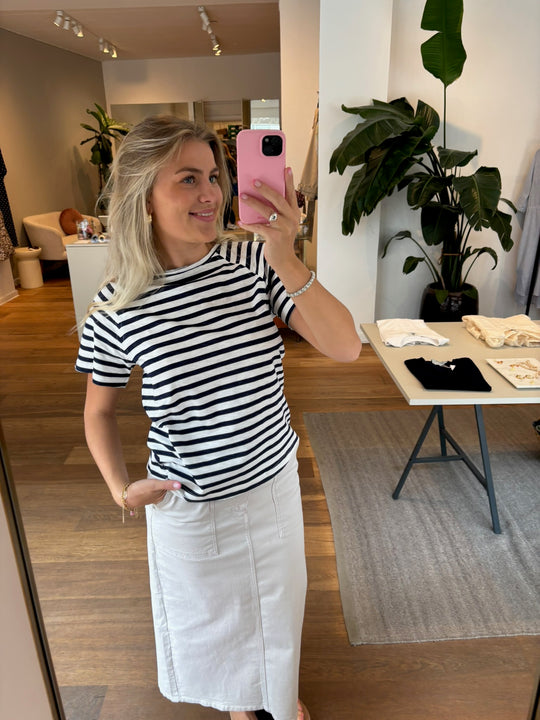 Lollys Laundry LizLL Tee SS 80  Stripe navy