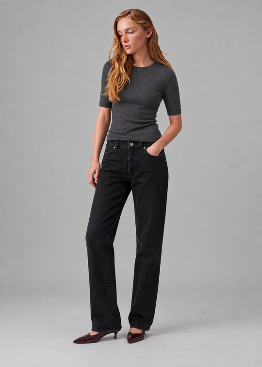DAY Birger ét Mikkelsen Carolina Rib - Daily Elements Pullover Dark Grey Melange