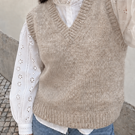 MbyM Allia-M vest Oaty Melange