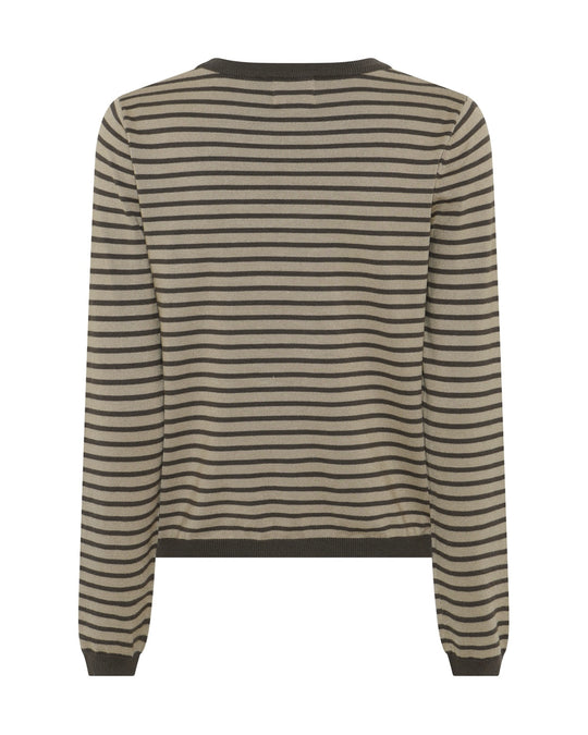 La Rouge Sailor L/s Knit Sand/brown Stripe