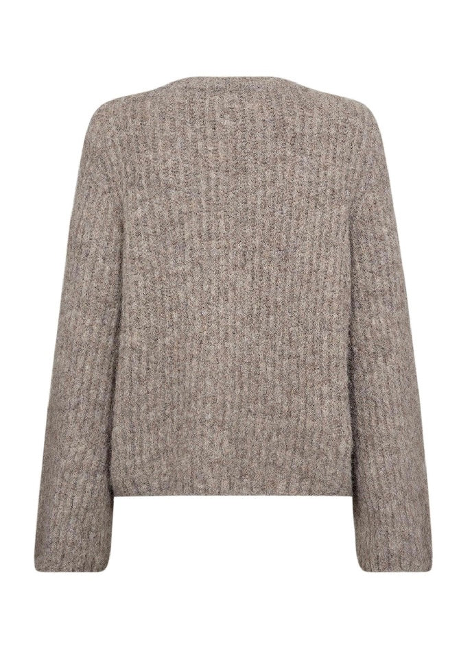 Co'couture CharlieCC V-Cardigan Walnut