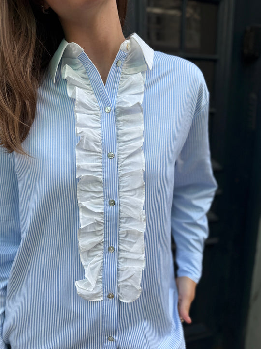 Continue Line stripe shirt blue stripe