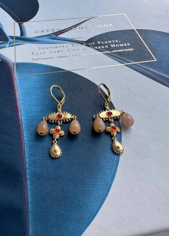 Plissé Copenhagen Delize mini earring dust orange