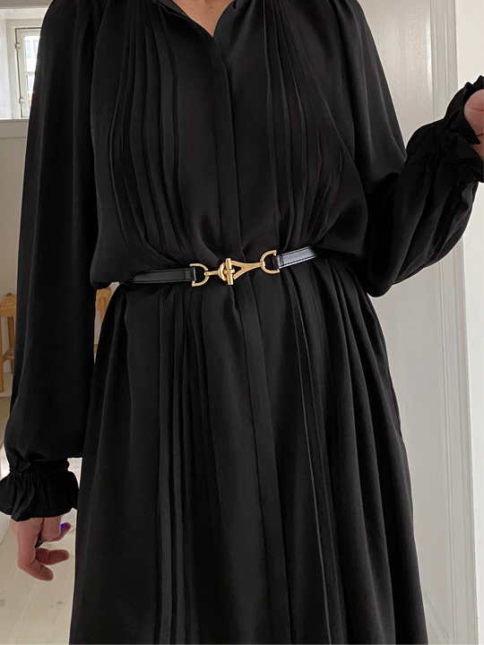 Plissé Copenhagen Gina Belt Black