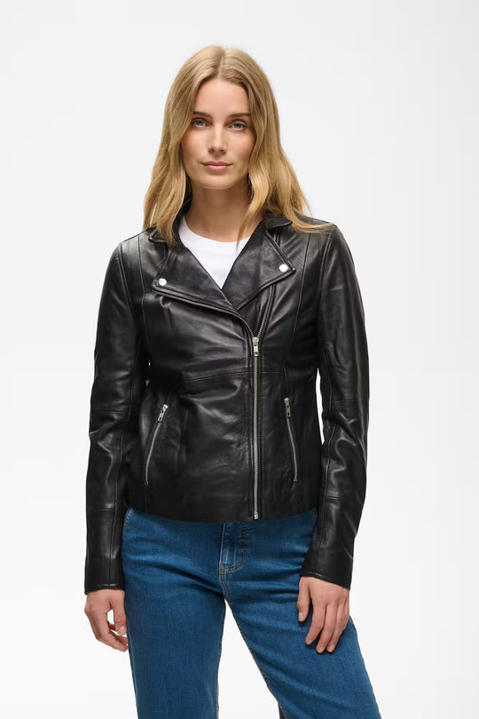 Part Two FrancesPW Leather outerwear Black