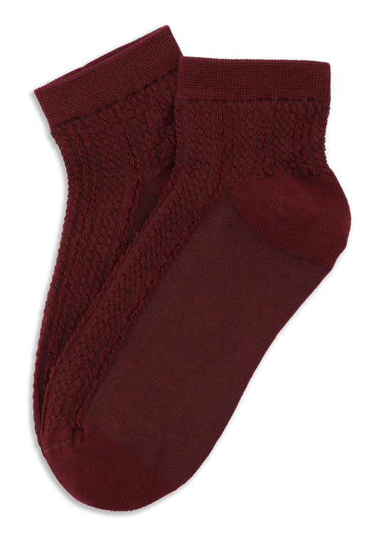 Sui Ava Sofie Ankel Socks Bordeaux