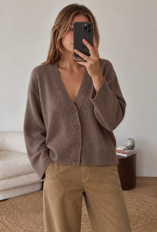 Sofie Schnoor Levasw cardigan Brown Fudge
