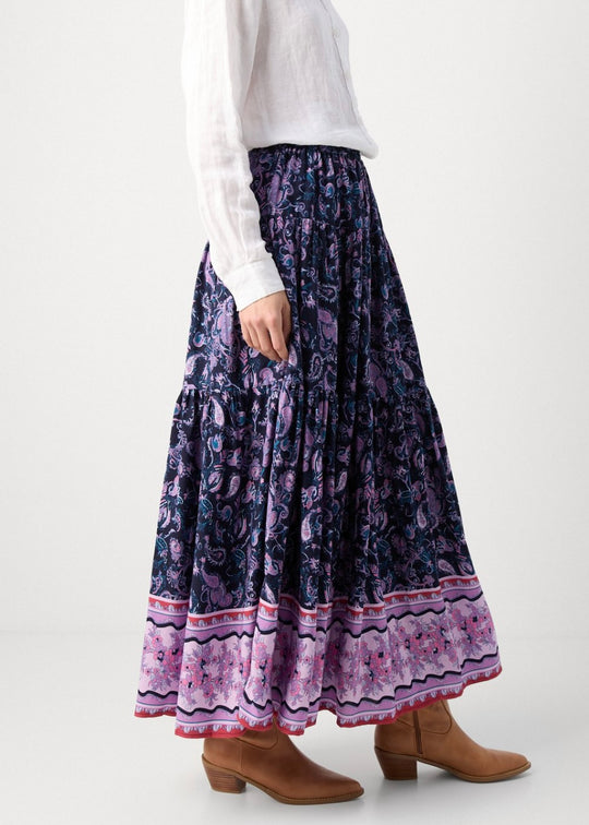 Lollys Laundry SunsetLL Maxi Skirt Flower Print OG