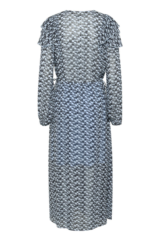 Inwear CessieIW V-neck Dress Blue Diffused Wall