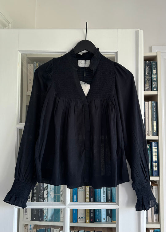 Neo Noir Jill S Voile Blouse Navy